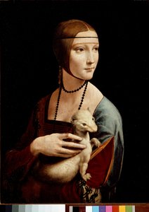 Dame met hermelijn, portret van Cecilia Gallerani, ca. 1490 (olieverf en tempera op paneel)