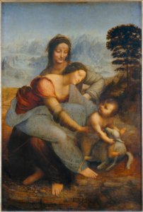 Heilige Anna Selbdritt door Leonardo da Vinci