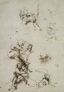 Leonardo da Vinci, object 1857.0110.1 - recto (British Museum) door Leonardo da Vinci