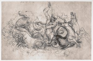 Neptunus, ca. 1504 door Leonardo da Vinci