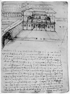 Plan voor een ideale stad, 1488-1490 1954 door Leonardo da Vinci