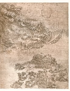 Voorstelling van een storm, ca. 1472-1519 1883 door Leonardo da Vinci