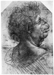 Scaramuccia, 1500-1505, 1954 door Leonardo da Vinci