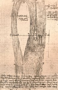 Schetskaart van de Loire bij Amboise, Frankrijk, ca. 1472-1519, 1883 door Leonardo da Vinci