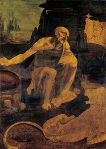 Sint Hiëronymus, ca. 1480-82 door Leonardo da Vinci