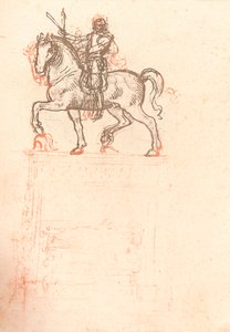 Studie voor het Sforza-monument, c1482-c1499 1883 door Leonardo da Vinci