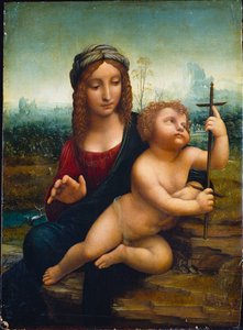 De Madonna van de Garenwinder door Leonardo da Vinci
