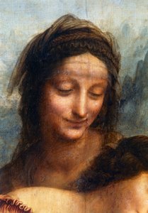 Het gezicht van Sint Anna (detail)