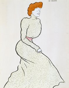 Actrice Gabrielle Rejane, tekening door Leonetto Cappiello door Leonetto Cappiello