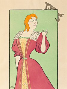 Actrice Marie-Louise Marsy in de rol van Elmira in Tartuffe door Leonetto Cappiello