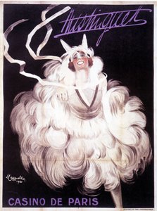 Affiche van Mistinguett (Mistinguette) in het Casino de Paris