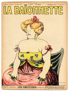 Omslag van La Baionnette, Satirisch in kleuren