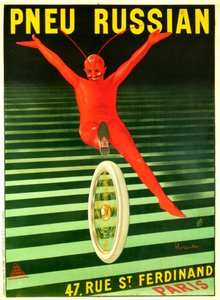 Pneu Russisch Amerikaans door Leonetto Cappiello
