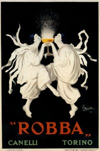 Poster reclame voor Spumante Robba Canelli, Turijn, Italië, 1921