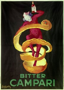 Poster voor het aperitief Bitter Campari. Illustratie door Leonetto Cappiello (1875-1942) 1921 Parijs, decoratieve kunsten door Leonetto Cappiello