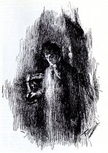 Illustratie bij drama Het Maskerbal door M. Lermontov, 1891