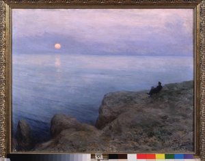 De dichter Alexander Poesjkin aan de kust door Leonid Osipovic Pasternak