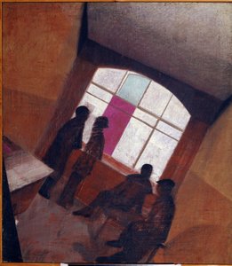 Silhouetten in een kamer door Leonid Terentlevich Chupyatov
