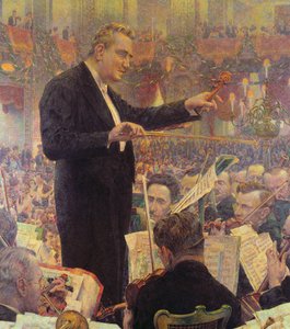 De Dirigent van het Weens Philharmonisch Orkest