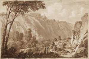 Uitzicht op de Villa Maecenas door Leopold Blonder