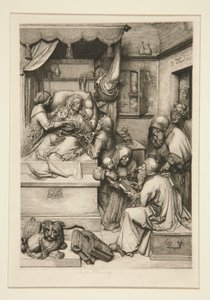 De dood van de Maagd door Leopold Flameng