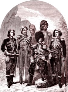 De Transkaukasië en Georgië. Rusland in 1865. (Gravure) door Leopold Flameng