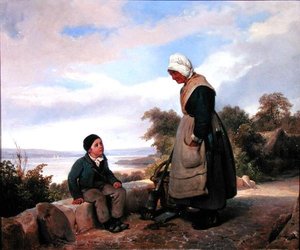Boerin en jongen door Leopold Leprince