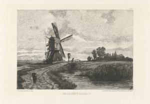 Gezicht op het platteland in de omgeving van Utrecht door Leopold Lowenstam
