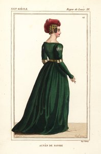 Agnes van Savoye, gravin van Longueville door Leopold Massard