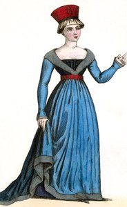 Marie de Fayel, vrouw van Renaud-de-Nanteuil en moeder van Marguerite-de-Nanteuil, onder het bewind van Karel VII