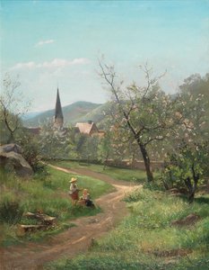 Abrikozenbloesem door Leopold Munsch