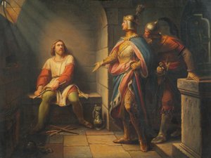 Lodewijk de Beier kondigt Frederik de Schone in 1314 zijn vrijlating aan en biedt hem het mederegeerrecht aan