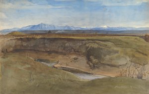 Landschap bij Rome door Leopold Venus