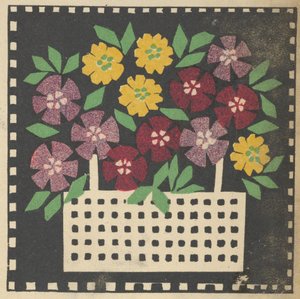 Mand met bloemen, 1907 door Leopoldine Kolbe