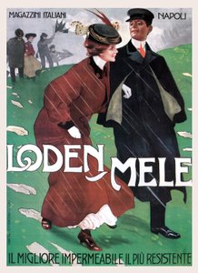 Regenkleding van Mele door Leopoldo Metlicovitz