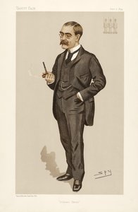 Rudyard Kipling (1865 - 1936), uit Vanity Fair, uitgegeven 1894 (kleur lithografie) door Leslie Matthew Ward