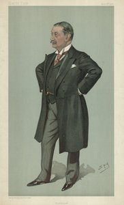 Dr. Nathaniel Edward Yorke-Davis, Dieetleer, 12 april 1900, Vanity Fair cartoon door Leslie Matthew Ward