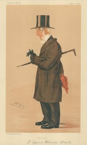 James E Warden Sewell van New College Oxford, The Shirt, 5 april 1894, Vanity Fair cartoon