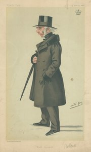 Lord Robartes, Oost-Cornwall, 4 februari 1882, Vanity Fair cartoon door Leslie Matthew Ward