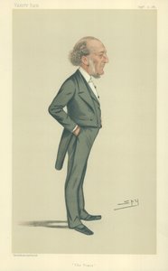 Mr John Walter, The Times, 10 september 1881, Vanity Fair cartoon door Leslie Matthew Ward