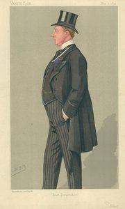 De Hon Humphrey Sturt, East Dorsetshire, 7 mei 1892, Vanity Fair cartoon door Leslie Matthew Ward