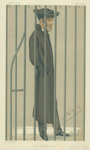 De eerwaarde Arthur Tooth, de christelijke martelaar, 10 februari 1877, Vanity Fair cartoon door Leslie Matthew Ward