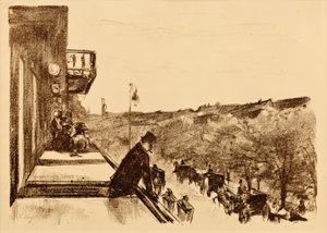 Koffieterras Onder de Linden door Lesser Ury