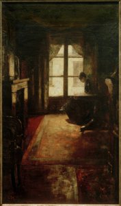 Parijse Interieur (lezende vrouw bij het raam)