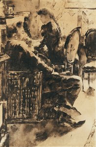 De muziek; Beim Musizieren door Lesser Ury