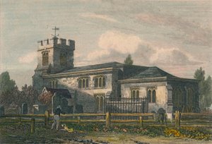 Finchley Church, Middlesex, 1815 door Letitia Byrne