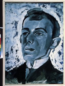 Portret van de dichter Ossip Mandelstam (1891-1938)