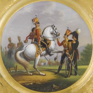 Hoofd Officier en Onder Officier van het Levenswacht Hussar Regiment