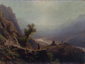In de Kaukasus, 1879 door Lev Felixovich Lagorio
