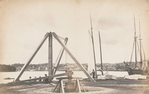 Bouw van het Washington Aquaduct door Lewis Emory Walker